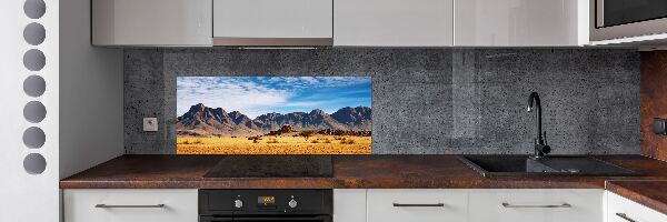 Achterwand keuken Rotsen in Namibië