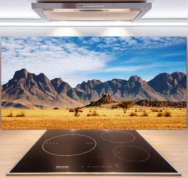Achterwand keuken Rotsen in Namibië