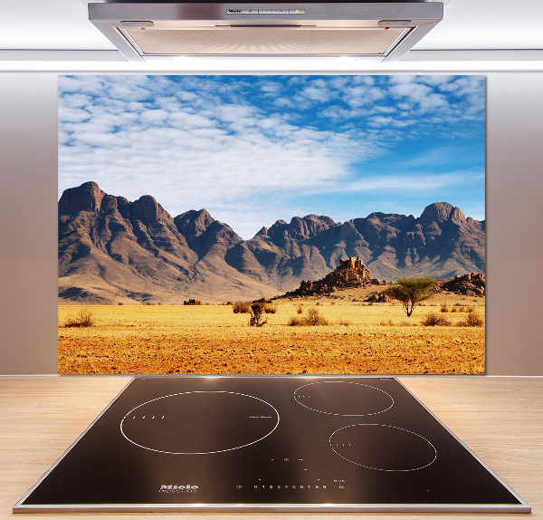 Achterwand keuken Rotsen in Namibië
