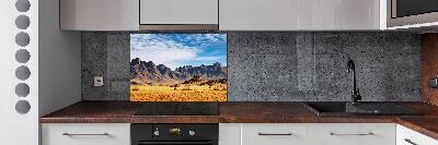 Achterwand keuken Rotsen in Namibië