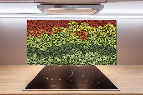 Keuken achterwand Kleurrijke golven