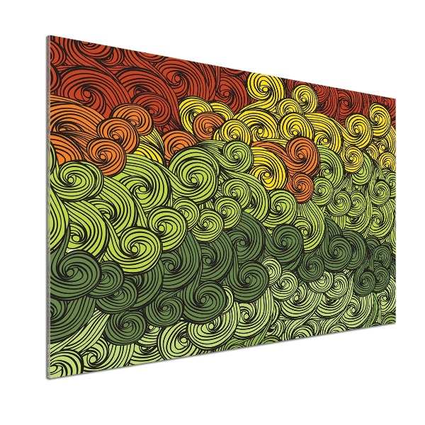 Keuken achterwand Kleurrijke golven