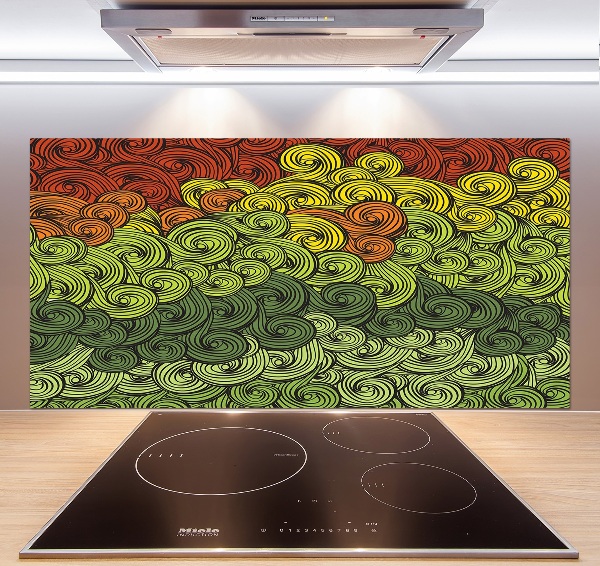 Keuken achterwand Kleurrijke golven