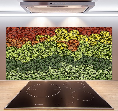 Keuken achterwand Kleurrijke golven