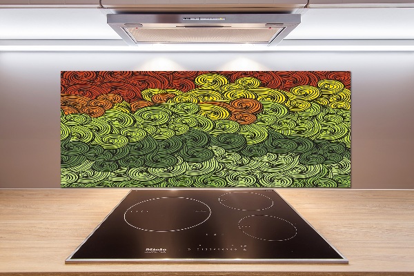 Keuken achterwand Kleurrijke golven