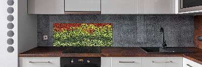 Keuken achterwand Kleurrijke golven