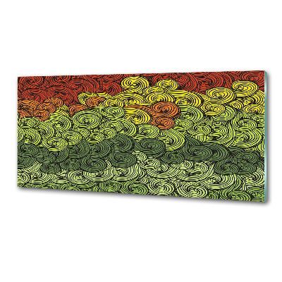 Keuken achterwand Kleurrijke golven