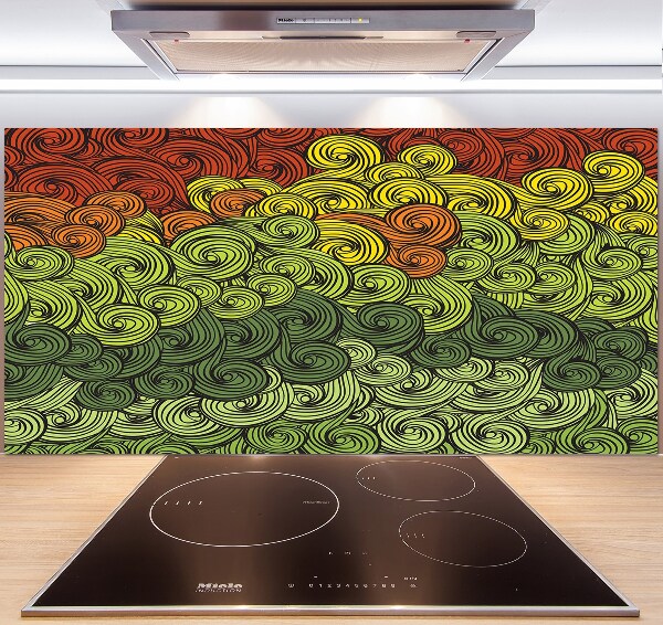 Keuken achterwand Kleurrijke golven