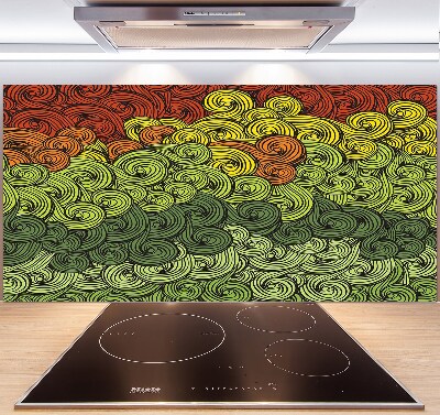 Keuken achterwand Kleurrijke golven
