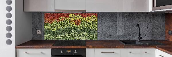Keuken achterwand Kleurrijke golven