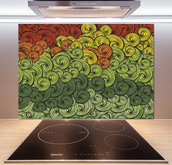 Keuken achterwand Kleurrijke golven