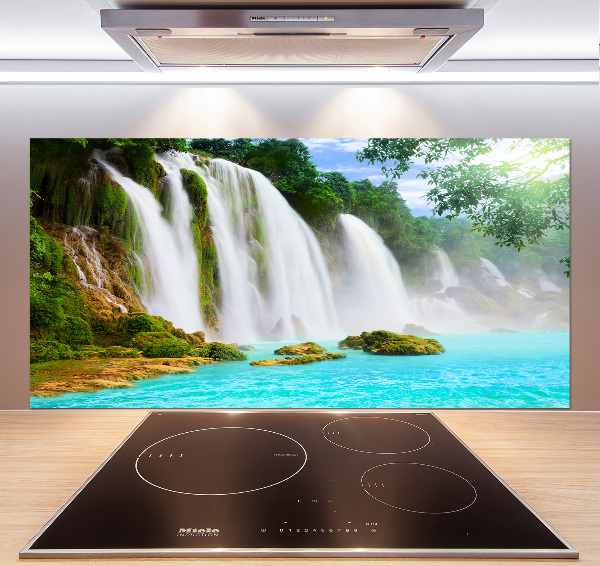 Spatscherm keuken Waterval