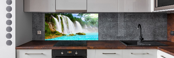Spatscherm keuken Waterval