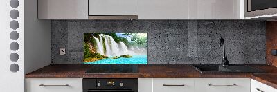 Spatscherm keuken Waterval