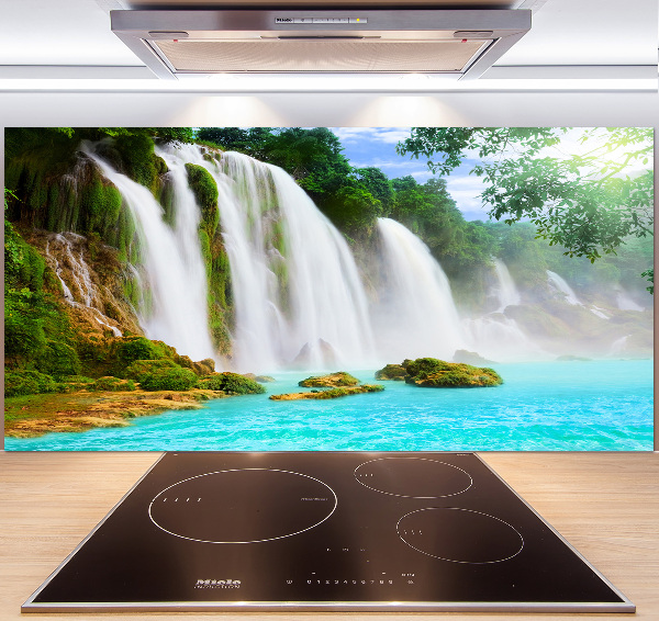 Spatscherm keuken Waterval