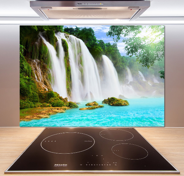 Spatscherm keuken Waterval