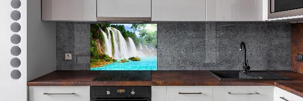 Spatscherm keuken Waterval