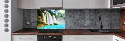 Spatscherm keuken Waterval