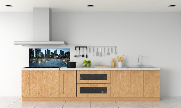 Keuken achterwand Singapore bij nacht