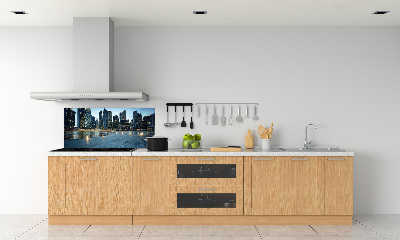 Keuken achterwand Singapore bij nacht