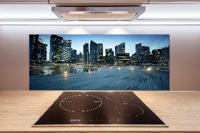 Keuken achterwand Singapore bij nacht