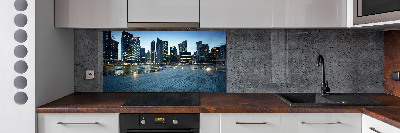 Keuken achterwand Singapore bij nacht