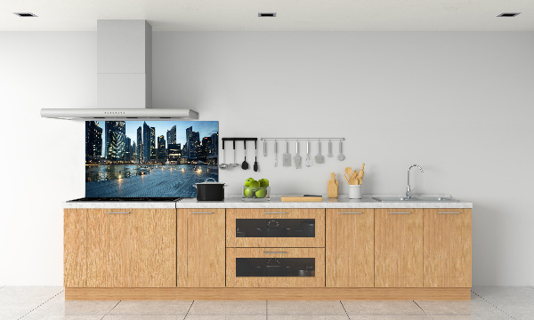 Panel do kuchni Singapur nocą