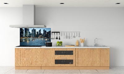 Keuken achterwand Singapore bij nacht