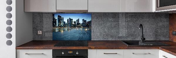 Keuken achterwand Singapore bij nacht