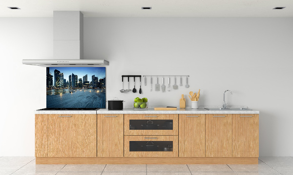 Keuken achterwand Singapore bij nacht