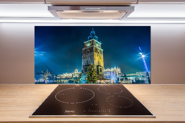 Glazen achterwand keuken Krakau, Polen