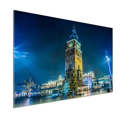 Glazen achterwand keuken Krakau, Polen