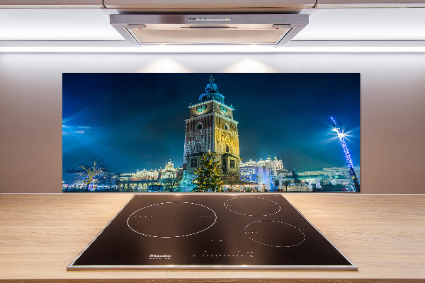 Glazen achterwand keuken Krakau, Polen