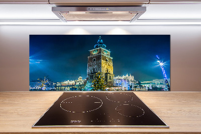 Glazen achterwand keuken Krakau, Polen