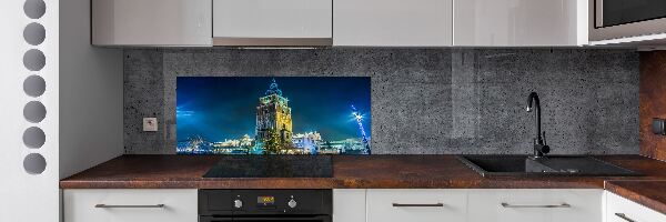 Glazen achterwand keuken Krakau, Polen