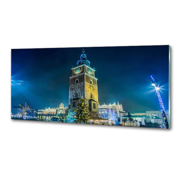 Glazen achterwand keuken Krakau, Polen