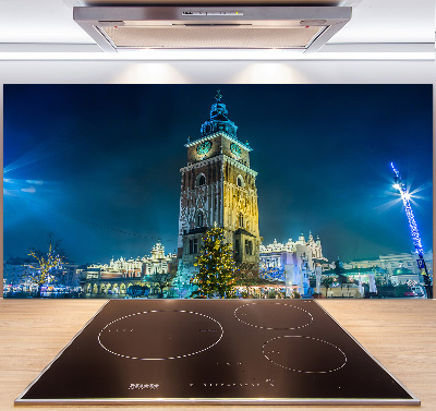 Glazen achterwand keuken Krakau, Polen