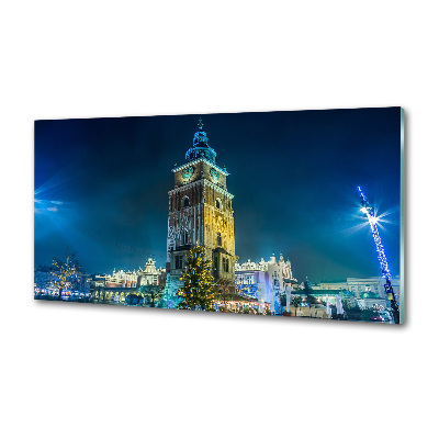 Glazen achterwand keuken Krakau, Polen