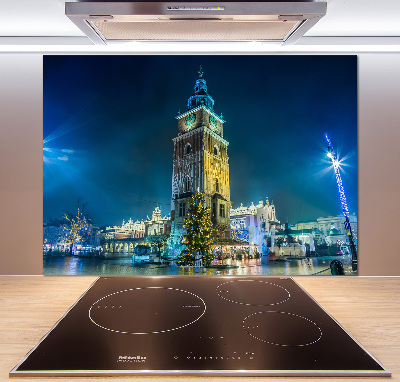 Glazen achterwand keuken Krakau, Polen