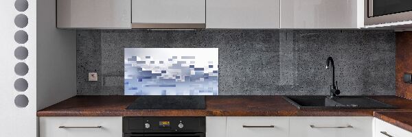 Achterwand keuken Kubusabstractie