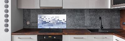 Achterwand keuken Kubusabstractie