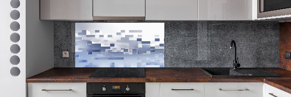 Achterwand keuken Kubusabstractie