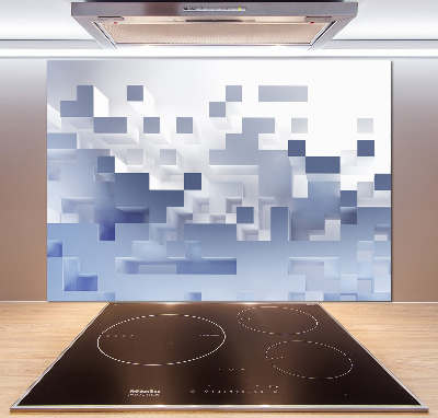 Achterwand keuken Kubusabstractie