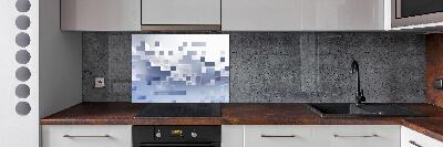 Achterwand keuken Kubusabstractie