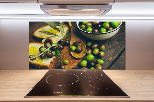 Keuken achterwand olijven