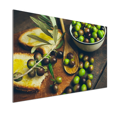 Keuken achterwand olijven