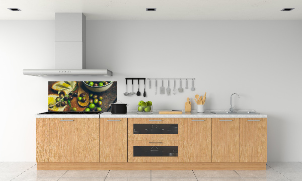 Keuken achterwand olijven