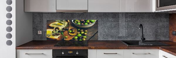 Keuken achterwand olijven