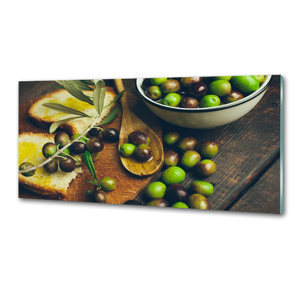 Keuken achterwand olijven