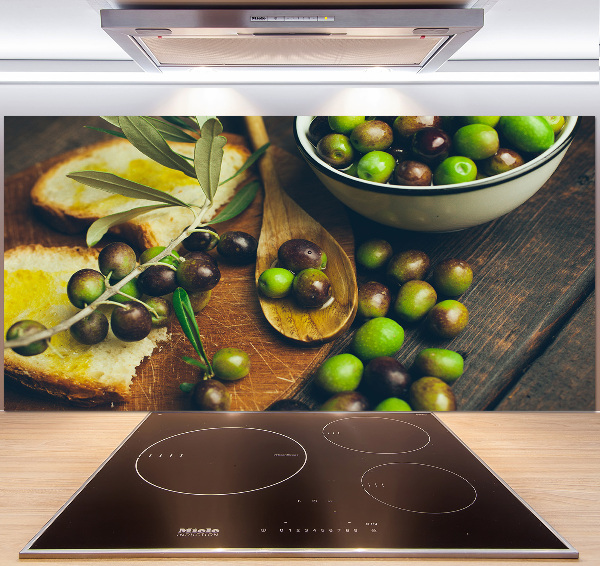 Keuken achterwand olijven